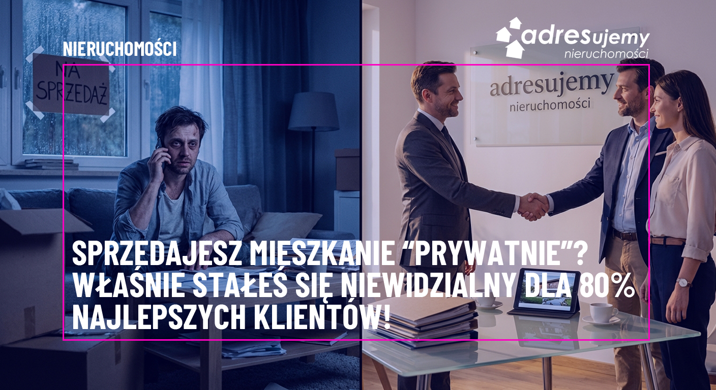 Sprzedajesz mieszkanie „prywatnie”? Właśnie stałeś się niewidzialny dla 80% najlepszych klientów