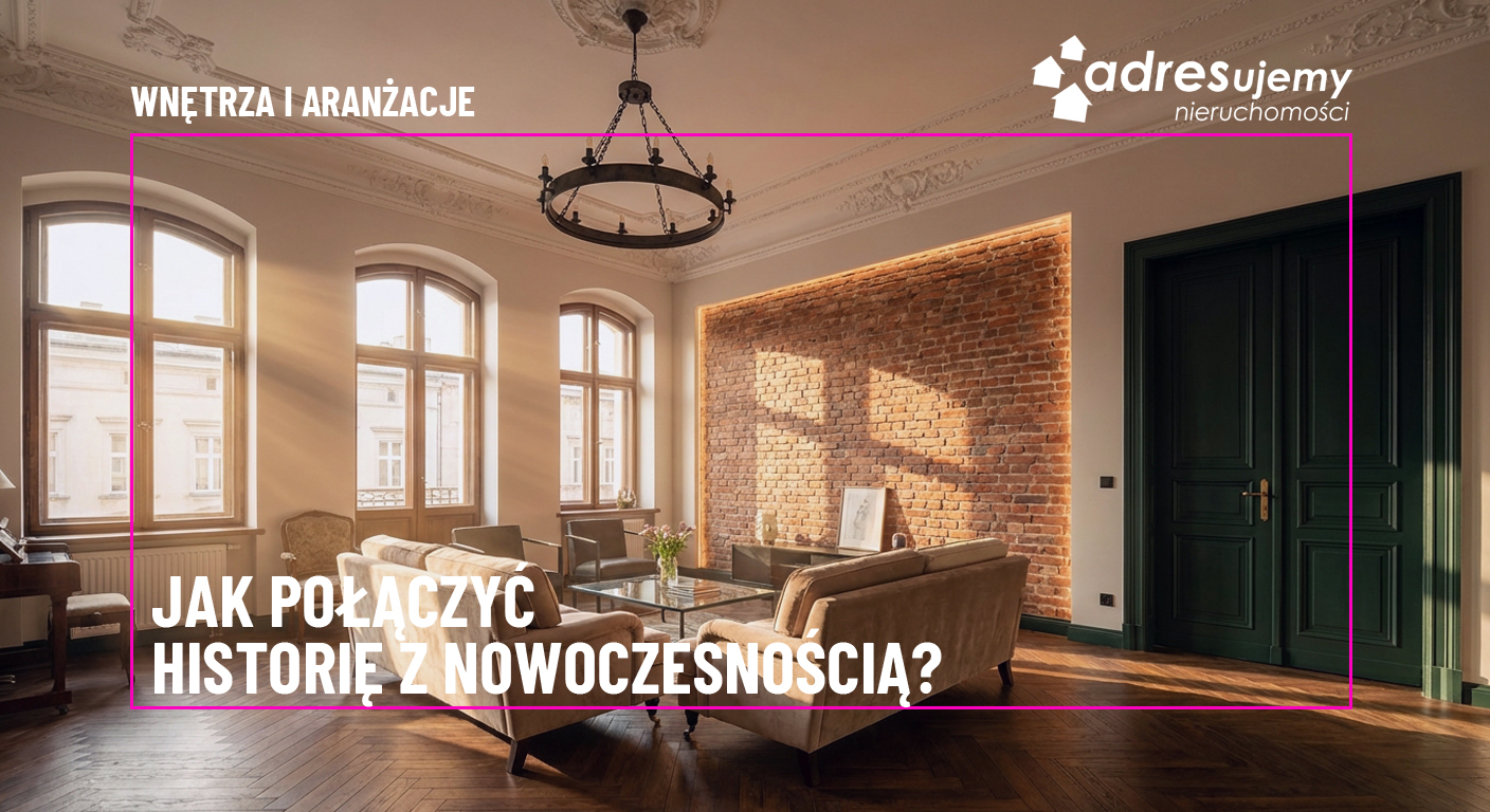Jak połączyć historię z nowoczesnością, aranżując mieszkanie w rewitalizowanej kamienicy w Słupsku?