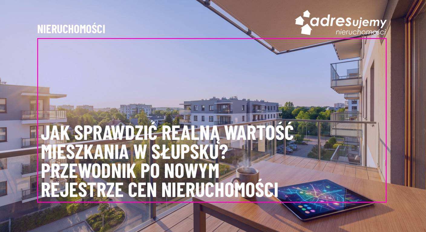 Jak sprawdzić realną wartość mieszkania w Słupsku? Przewodnik po nowym Rejestrze Cen Nieruchomości
