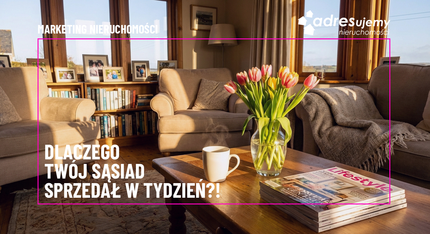 Dlaczego Twój sąsiad sprzedał w tydzień, a Ty czekasz pół roku? 3 triki Home Stagingu, które nic nie kosztują